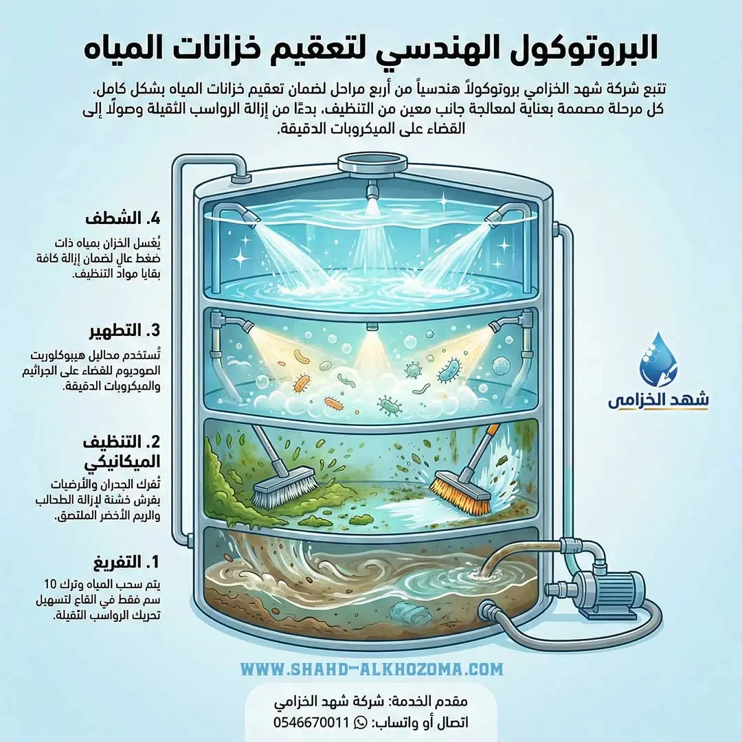 تنظيف خزانات مياه بجدة